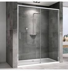 Душевая дверь в нишу Abber Komfort AG93160 160 см, профиль хром, стекло прозрачное