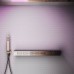 Gessi Hi-Fi Термостат для душа, с вкл. до 5 источников одновременно, с полкой из черного мат. стекла, внешняя часть, цвет: Copper PVD. 63028#030