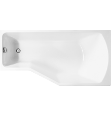 Акриловая ванна Marka One Convey R 150x75 см, с ножками, асимметричная