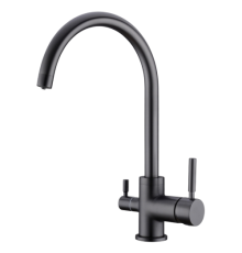 Смеситель для кухни Emar Steel ЕС - 3007 dark