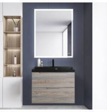 Мебель для ванной комнаты BelBagno Vittoria 80 подвесная, pino, черная матовая раковина