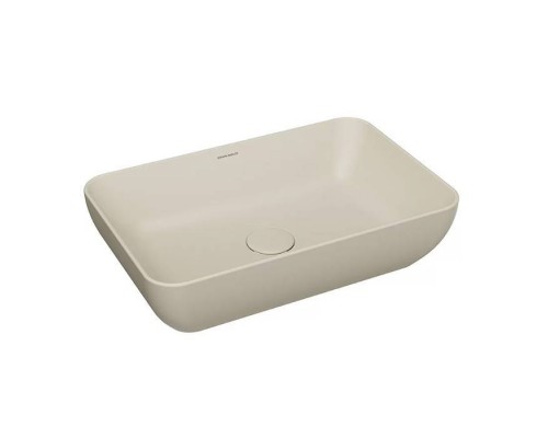 Kerama Marazzi Plaza Раковина накладная 55.5х36.3см., без отв., цвет: песочная матовая. PLR.wb.55\SAN