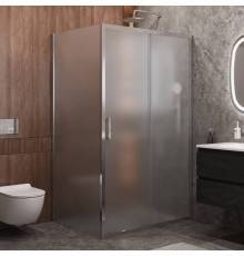 Душевой уголок Cezares Molveno AH 11 130+90 P Cr, 130х90 см, профиль хром, стекло рифленое