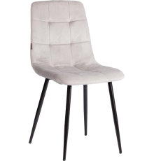 Комплект стульев TetChair Модерн Chilly (mod. JSC-220) велюр light grey HLR44, ножки черные, 4 шт.