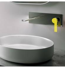 Gattoni Color Смеситель встроенный для раковины на коробке горизонтальный, цвет: хром/Giallo. 8098/80GI,  8035/80C0