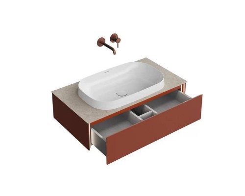 Kerama Marazzi Magica Тумба подвесная, 88.4х48.5х22см., 1 ящик, цвет: венецианский красный матовый. MA.90.1\VR.M Kerama Marazzi Magica Тумба подвесная, 88.4х48.5х22см., 1 ящик, цвет: венецианский красный матовый. MA.90.1\VR.M