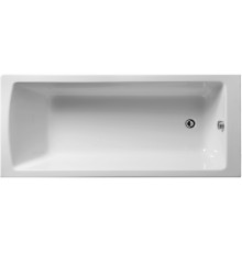 Акриловая ванна VitrA Neon 180x80 см, пристенная, белая, на ножках, со сливом-переливом
