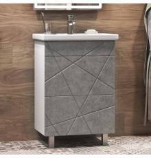 Тумба с раковиной Vigo Geometry 50 бетон