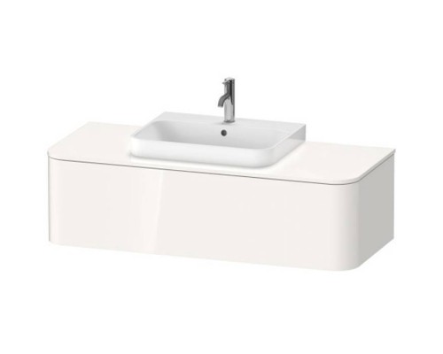 Duravit Happy D.2 Plus Тумба подвесная 130x55х35.4см, с раковиной и 1 ящиком, цвет: белый глянцевый. 2360600000,  HP031KM2222,  HP4942M2222