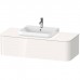 Duravit Happy D.2 Plus Тумба подвесная 130x55х35.4см, с раковиной и 1 ящиком, цвет: белый глянцевый. 2360600000,  HP031KM2222,  HP4942M2222