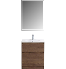 Мебель для ванной комнаты BelBagno Kraft 60 напольная, rovere tabacco, раковина BB1923-600