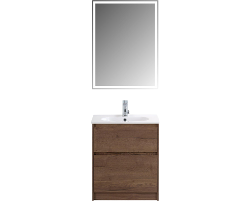Мебель для ванной комнаты BelBagno Kraft 60 напольная, rovere tabacco, раковина BB1923-600 Мебель для ванной комнаты BelBagno Kraft 60 напольная, rovere tabacco, раковина BB1923-600