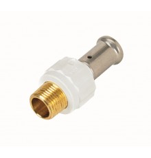 Муфта-пресс Henco НР 32x1 1/4  белого цвета. 17PKW-3207