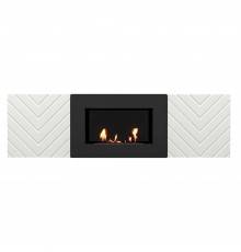 Тумба для ТВ Firelight BFP/P-1400V W с биокамином, белая