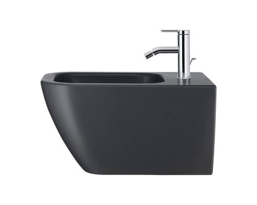 Duravit Happy D.2 Plus Биде подвесное 35.5x54см, с переливом 1 отв для смес, с покрытием WG, цвет: антрацит матовый. 22581513001