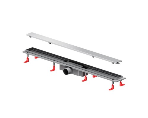 W02SC-U11-090-04SB Трап для душа линейный, универсальный затвор Tile, 90 см W02SC-U11-090-04SB Трап для душа линейный, универсальный затвор Tile, 90 см