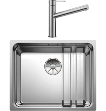 Комплект Мойка кухонная Blanco Etagon 500-U + Смеситель Ambis Ambis 523118