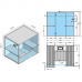 Effegibi Air 105 Corner Сауна 247x182x213см, угловая DX, цвет: осина термообработанная. SA 91 10 0003