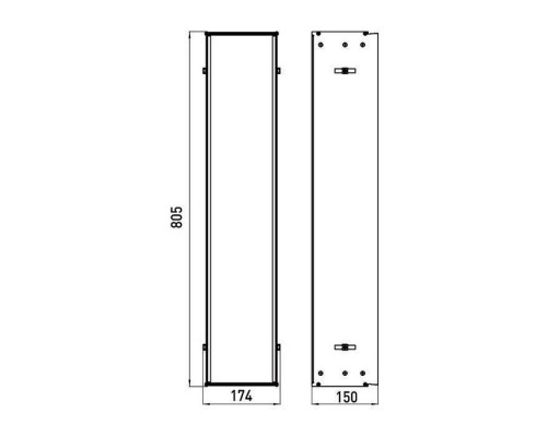 Emco Asis module 2.0 Встраиваемая монтажная рама для шкафа 16.8х15.3хh78.7см. 9750 000 51 Emco Asis module 2.0 Встраиваемая монтажная рама для шкафа 16.8х15.3хh78.7см. 9750 000 51