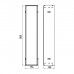 Emco Asis module 2.0 Встраиваемая монтажная рама для шкафа 16.8х15.3хh78.7см. 9750 000 51