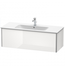 Duravit XSquare Тумба подвесная, 121х47.8х40см, с раковиной, с 1 выдв ящик, цвет: белый глянц. 2336120000,  XS407402222