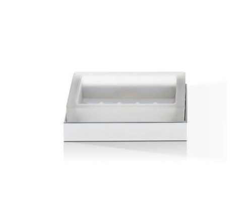 Decor Walther Corner STS Мыльница настольная, стекло сатинированное, цвет: белый матовый. 0562650