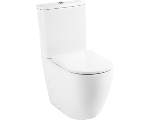 Унитаз-компакт BelBagno Sfera-r BB2141CPR безободковый, крышка BB2031SC с микролифтом, бачок BB2141T