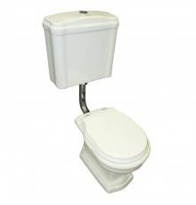 Ceramica Althea ROYAL унитаз напольный приставной,55х36х40 слив в пол, белый. 40288bi