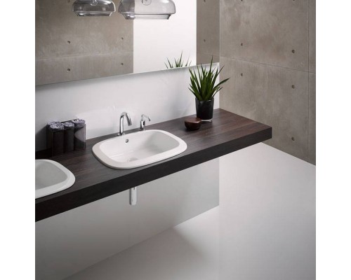 TOTO Public Раковина 53x45x17.7 см, без отв., полувстраеваемая, CeFiONtect, цвет: белый. LW763Y#XW TOTO Public Раковина 53x45x17.7 см, без отв., полувстраеваемая, CeFiONtect, цвет: белый. LW763Y#XW
