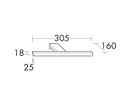 Burgbad Rocio Подсветка для зеркала/зеркального шкафа, цвет: хром. ACEZ030