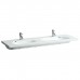 Laufen Palomba Раковина 160x50х4 см, с 1 отв., двойная, цвет: белый. 8.1480.9.000.104.1