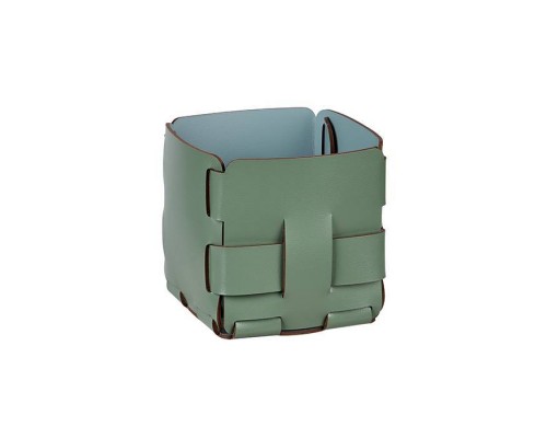 ADJ Корзинка Mini Bottega, 12x12xH13 см., цвет: эвкалипт/небесный. 1013.60/50