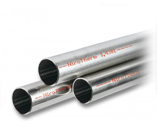 Труба NiroTherm, серия 9100 (6м), 15x0,6, нержавеющая сталь 1.4301 (304)
