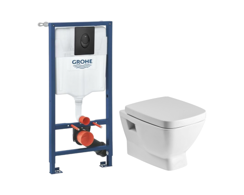 Комплект Унитаз подвесной Santek Нео 1WH302423 с микролифтом + Инсталляция Grohe Rapid SL 1000044 3 в 1 с панелью смыва Комплект Унитаз подвесной Santek Нео 1WH302423 с микролифтом + Инсталляция Grohe Rapid SL 1000044 3 в 1 с панелью смыва