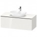 Duravit D-Neo Тумбочка подвесная 120х45.9x55см., раковина, 1 ящик, цвет: белый высокоглянцевый. 0379600000,  DE494902222
