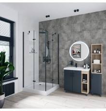 Душевой уголок Niagara Nova 681408111BLACK 100x100, квадратный, черный