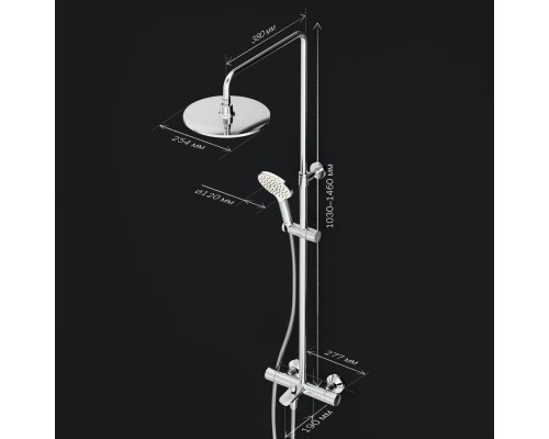 F0780564 Душевая система ShowerSpot с термостатом F0780564 Душевая система ShowerSpot с термостатом