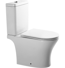 Унитаз-компакт SantiLine SL-5010 безободковый, с микролифтом