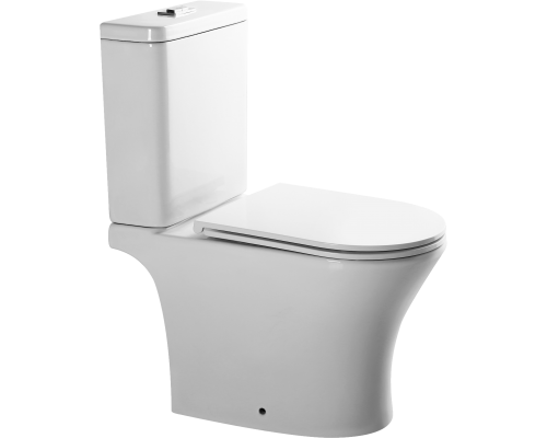 Унитаз-компакт SantiLine SL-5010 безободковый, с микролифтом Унитаз-компакт SantiLine SL-5010 безободковый, с микролифтом
