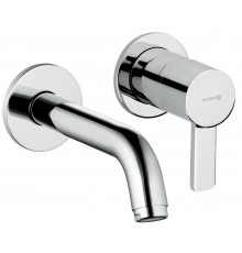 Kludi 38 244 0575 Zenta Смеситель для раковины 180 мм, настен., на 2 отв. (внешняя монтажная часть) 382440575