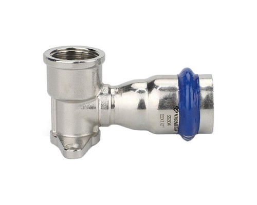 Водорозетка раструбная Varmega Inox Press с внутренней резьбой 18×½ . VM716001804