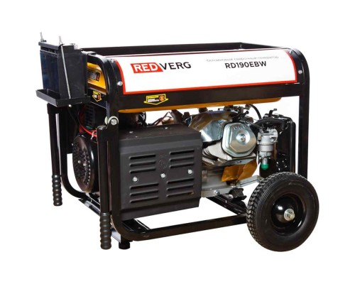 Генератор бензиновый сварочный REDVERG RD190EBW