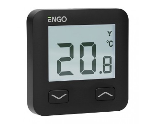 Терморегулятор, проводной, программируемый, встраиваемый, с возможностью подключения выносного датчика, с возможностью подключения к WI-FI, черный