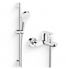Душевой комплект Смеситель Hansgrohe Rebris S 72440000 хром + Гарнитур Crometta Vario 650 26532400
