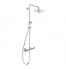 Duravit C.1 Душевая колонна с термостатическим смесителем, верхним душем, штангой и лейкой, цвет: хром. C14280008010