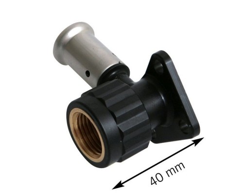 Водорозетка-пресс укороченная Нenco ВР 16x1/2 c черной заглушкой BP04 1/2 . 2PK-1604KBP Водорозетка-пресс укороченная Нenco ВР 16x1/2 c черной заглушкой BP04 1/2 . 2PK-1604KBP