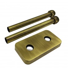 Комплект трубок SR Rubinetterie 15х1,0 с наружной резьбой 1/2х15 и отражателем 50мм, цвет бронза A494-1500ZE15