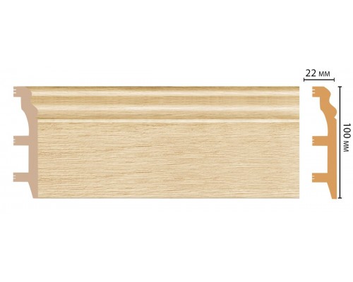 Плинтус напольный DECOMASTER D232-71ДМ (100*22*2400мм) Плинтус напольный DECOMASTER D232-71ДМ (100*22*2400мм)