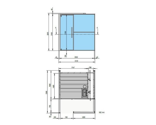 Effegibi Logica S Filo Сауна 214x250х217см, в нишу, цвет: Stone. LO 21 03 0010 Effegibi Logica S Filo Сауна 214x250х217см, в нишу, цвет: Stone. LO 21 03 0010