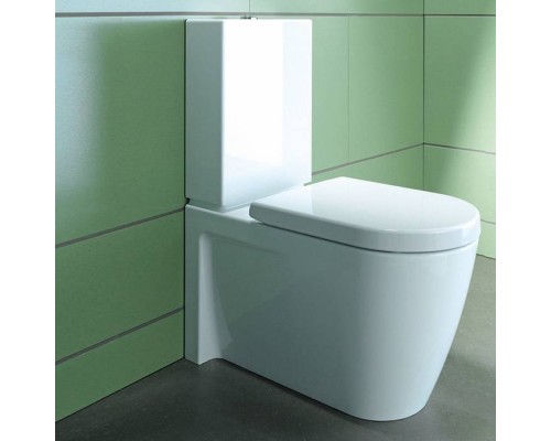 Duravit Starck 2 Унитаз моноблок приставной 63х37см, слив универсальный, с креплением, цвет: белый. 0933000005,  2145090000